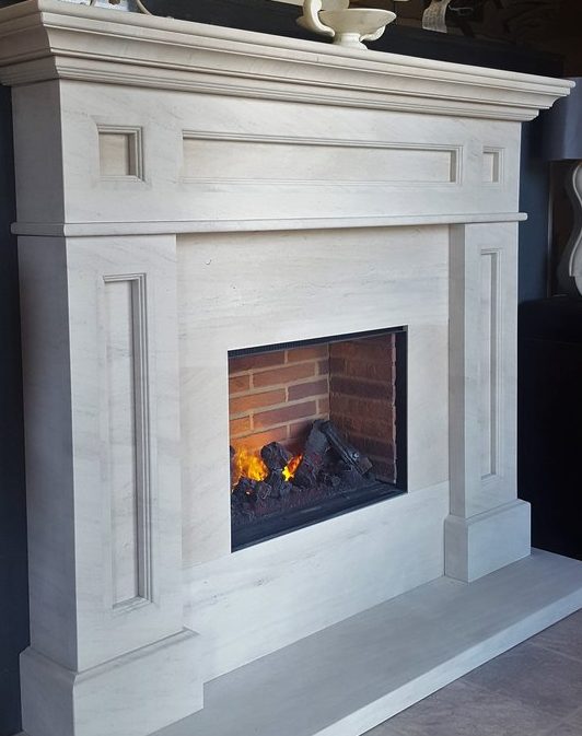 Grey Stone Fireplaces Manchester by Edwards of Sale| Edwards of Sale